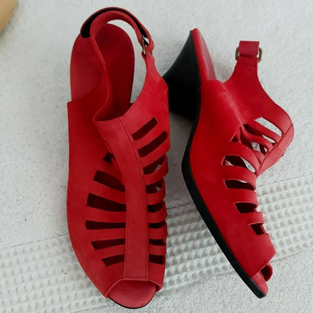 Arche Sandals "Enexor" Red Nubuck France Comfort